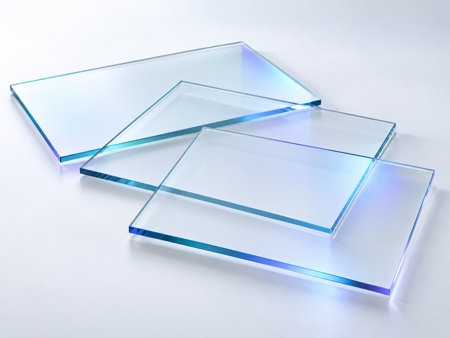 AI 光學鍍膜玻璃示意 / AI illustration of optical coated glass